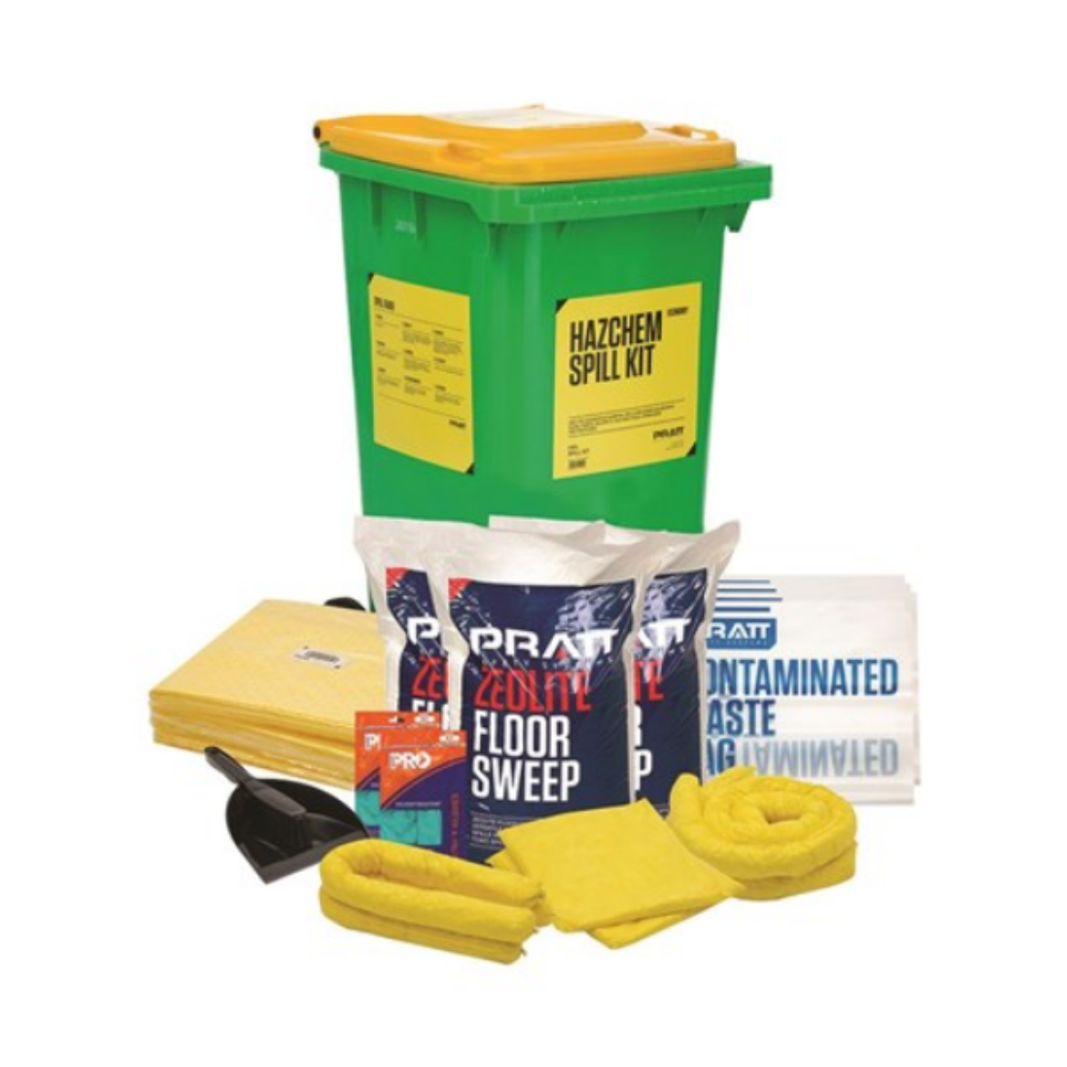 Picture of PRATT 240LTR HAZCHEM  AUS SPILL KIT- YELLOW LID