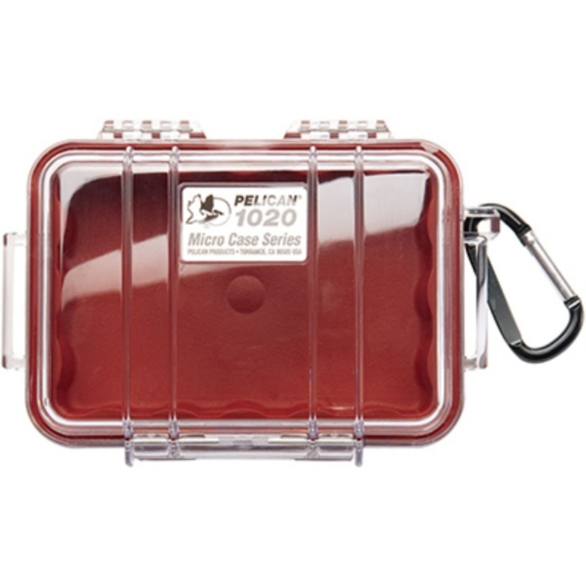 Picture of # 1020 MICRO PELICAN CASE - CLEAR WITH RED