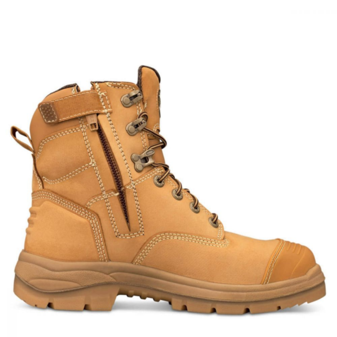Picture of 150MM ZIP SIDE LACE UP BOOT, WATER RESISTANT NUBUCK LEATHER, COOLSTEP
LINING, LACE LOCKING DEVICE