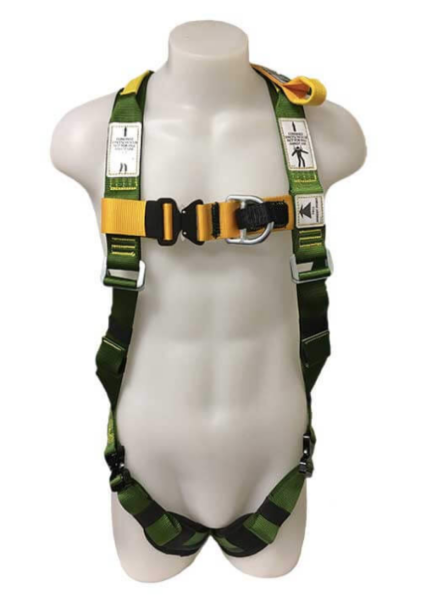 Picture of H11 - HARNESS X-LARGE FULL BODY HARNESS WITH FRONT AND REAR CENTRAL D ATTACHMENT POINTS, VERTICAL LIFTING LOOPS, REAR D EXTENSION STRAP AND FALL INDICATOR, QUICK RELEASE BUCKLES AND DELUXE PADDED LEG STRAPS