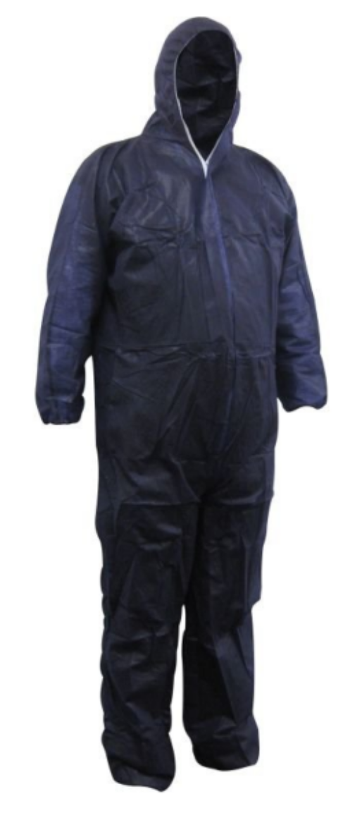 Picture of MAXISAFE BLUE POLYPROPYLENE DISPOSABLE COVERALLS - MEDIUM