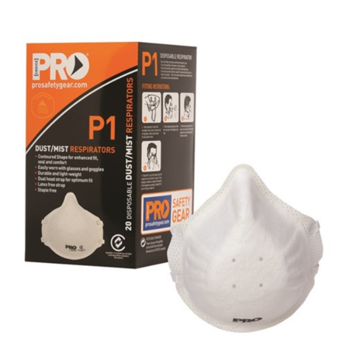 Picture of PC301 - RESPIRATOR P1, NO VALVE