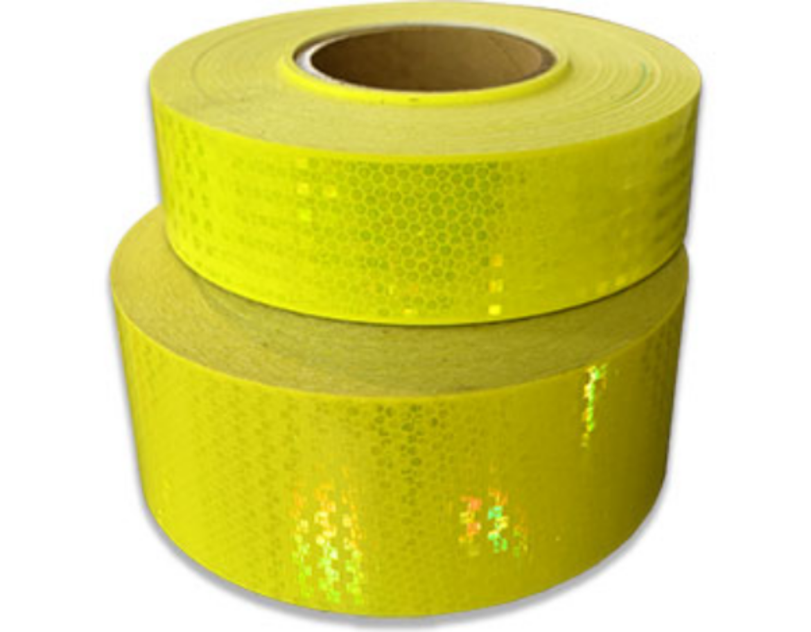 Picture of TAPE REFLECTIVE, CLASS 100 - FLUORESCENT YELLOW/GREEN - 50.8MM X 45.7M