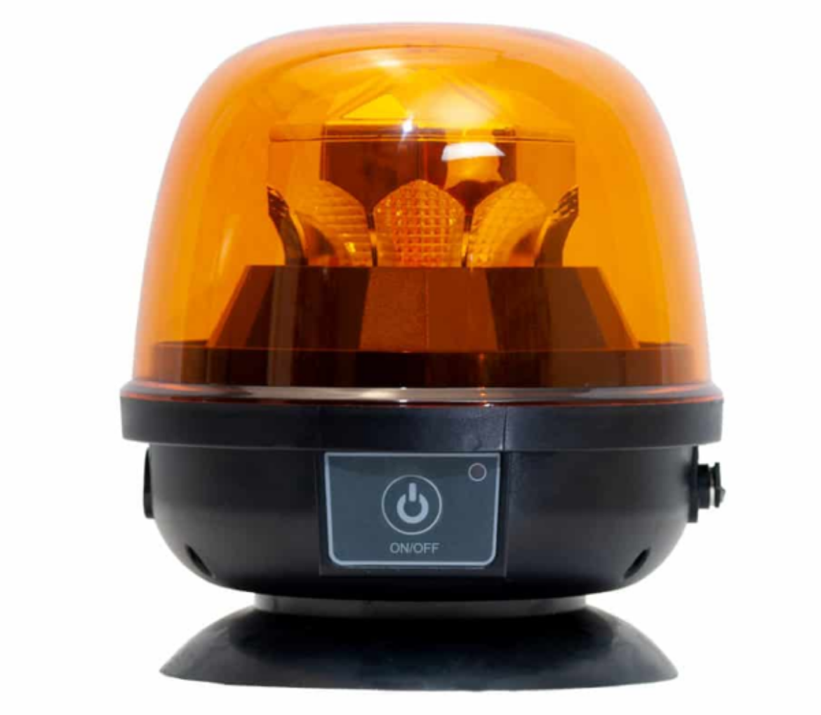 Picture of LED DOME BEACON AMBER MAGNETIC BASE 12-24VDC