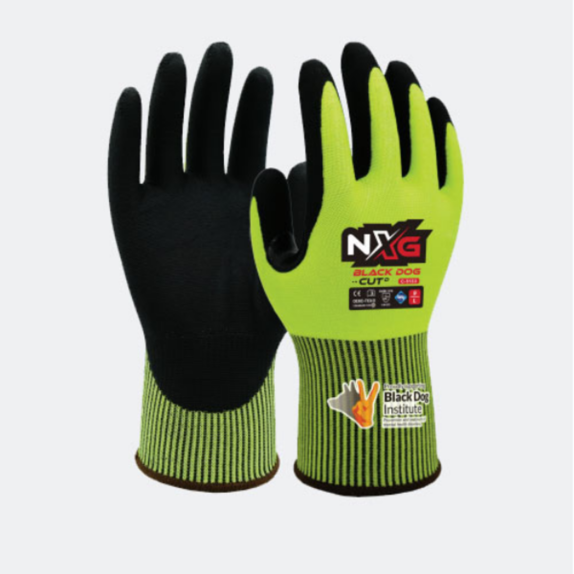 Picture of GLOVES, NXG BLACK DOG CUT D. AVAILABLE IN SIZES 6 - 12