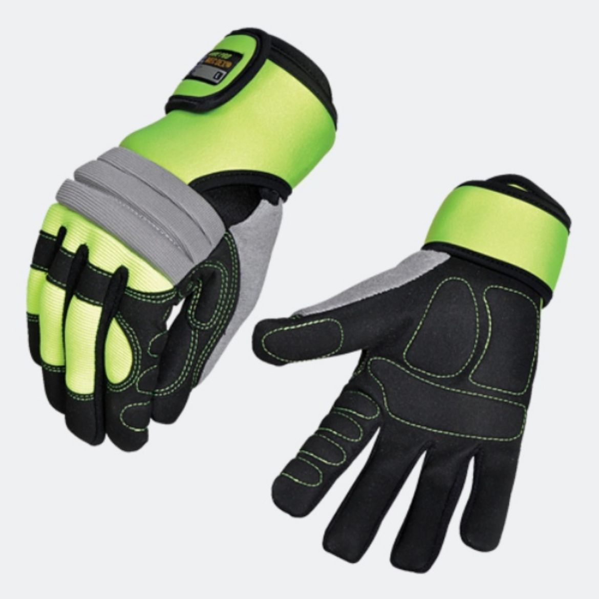 Picture of GLOVES, MECDEX VIBE-PRO, YELLOW.  AVAILABLE IN SIZES M - 3XL