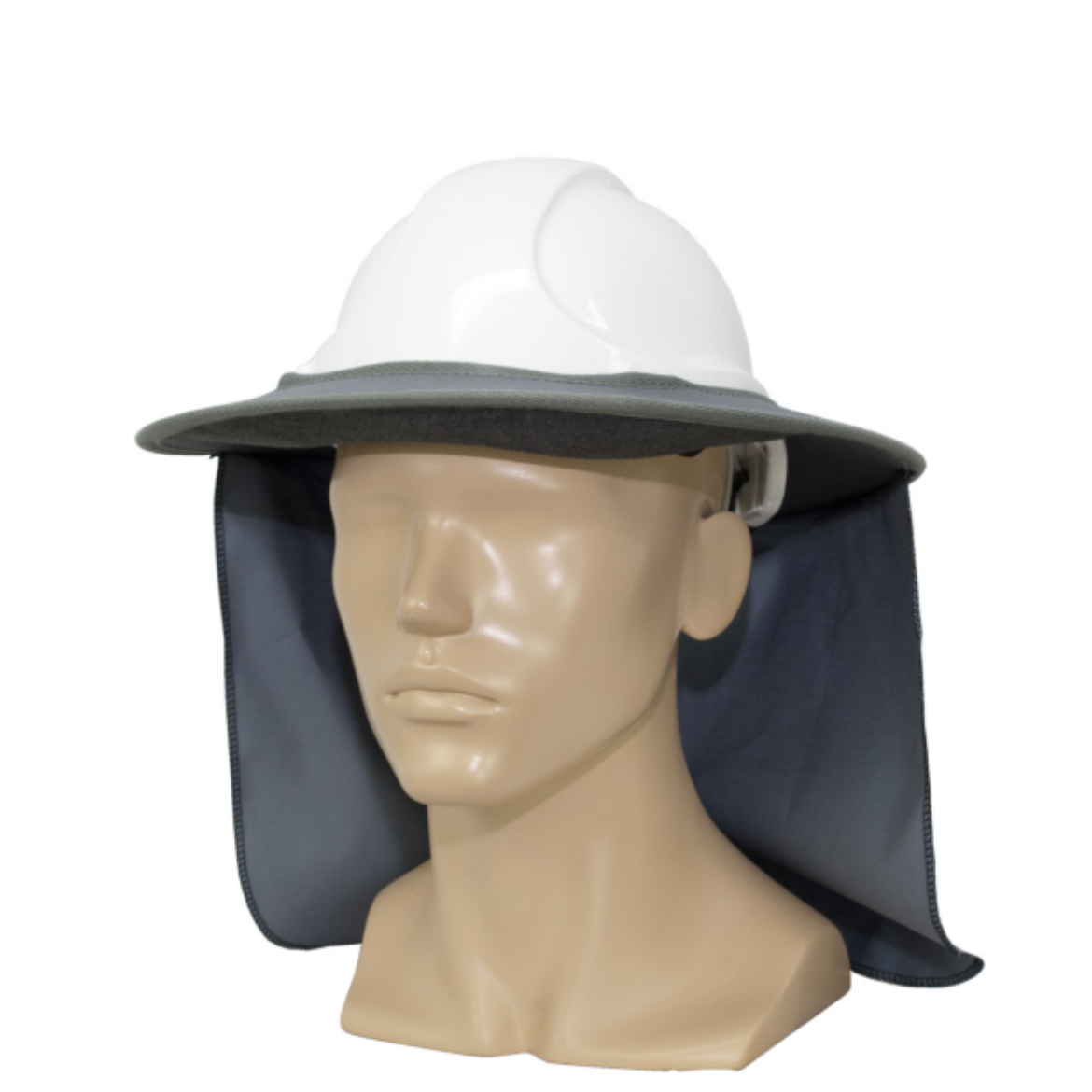 Picture of HARD HAT BRIM WITH BRIMLOCK AND COTTON FLAP SILVER GREY