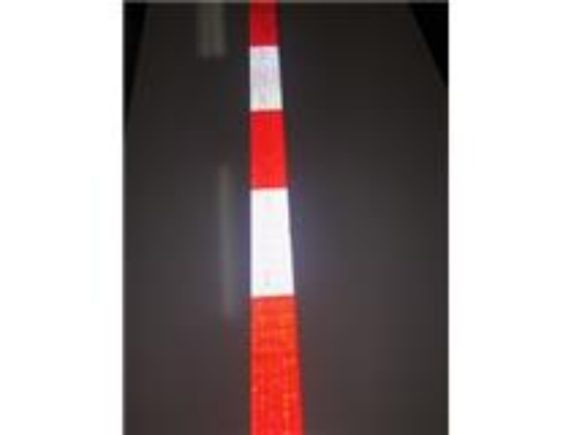 Picture of TAPE REFLECTIVE, CLASS 100 - RED/WHITE STRIPE - 50.8MM X 45.7M