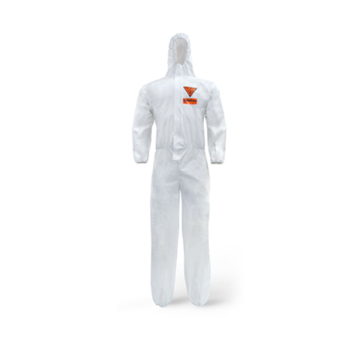 Picture of COVERALL TRIDENT® MICROPOROUS HST TYPE 5 / TYPE 6 WHITE. AVAILABLE IN SIZES S - 4XL