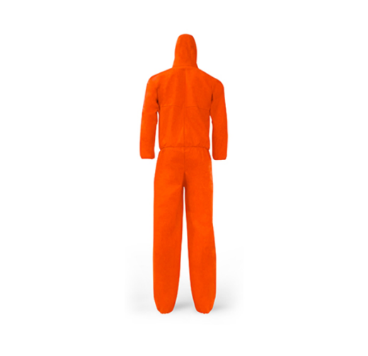 Picture of COVERALL TRIDENT® SMS TYPE 5 / TYPE 6 ORANGE. AVAILABLE IN SIZES S - 5XL