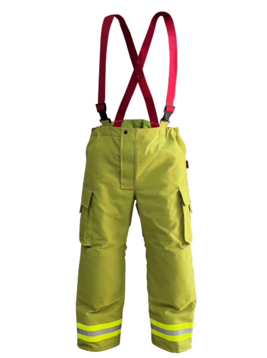 Picture of MSA BRISTOL BTECH TURNOUT  NO BARRIER W CARGO POCKETS LIME (TBT/CH XR2LG) - TROUSER