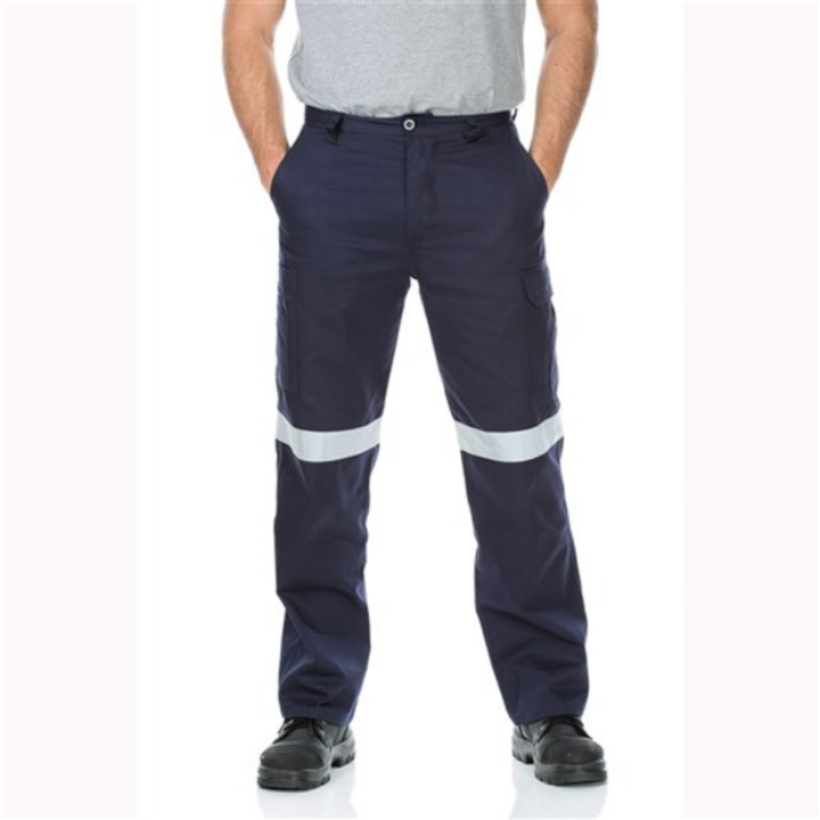 Picture of WORKIT COTTON DRILL REGULAR WEIGHT TAPED CARGO PANTS, NAVY