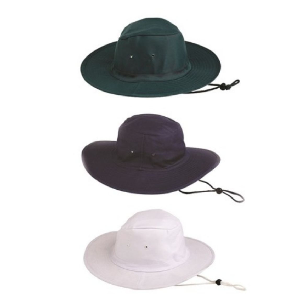 Picture of POLY / COTTON SUN HAT. AVAILABLE IN BLUE, GREEN, WHITE. AVAILABLE IN SIZES S/55CM, M/57CM, L/59CM, XL/61CM