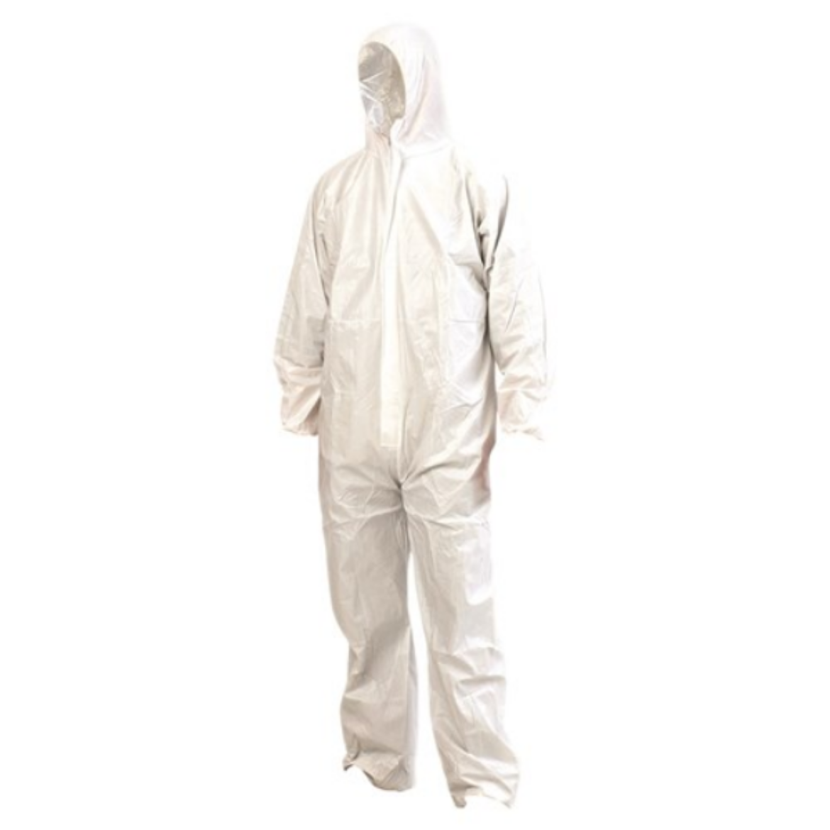Picture of DISPOSABLE SMS COVERALL - WHITE. AVAILABLE IN SIZES M/L/XL/2XL/3XL/4XL