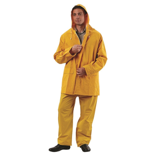 Picture of RAIN JACKET - YELLOW PVC, 3/4 LENGTH. AVAILABLE IN SIZES S/M/L/XL/2XL/3XL/4XL