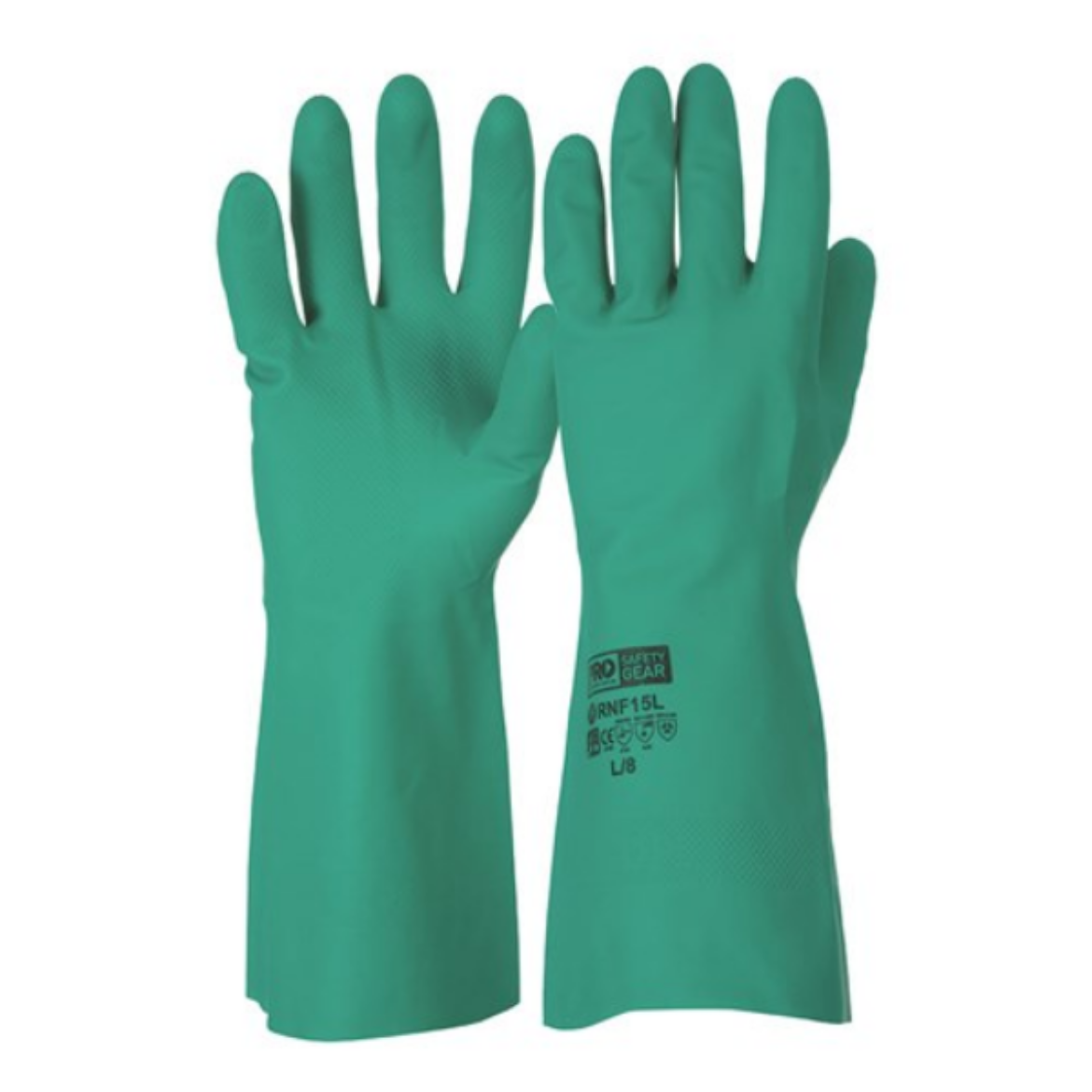 Picture of GREEN NITRILE - LENGTH 33CM. AVAILABLE IN SIZES S/6, M/7, L/8, XL/9, 2XL/10, 3XL/11