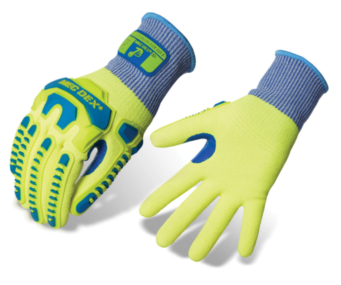 Picture of GLOVES, MECDEX ROUGH HANDLER FLEX CUT F, FULLY COATED.  AVAILABLE IN SIZES S - 3XL