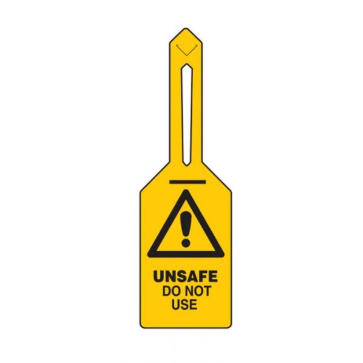 Picture of UNSAFE DO NOT USE TIE-OUT LOCKOUT TAG