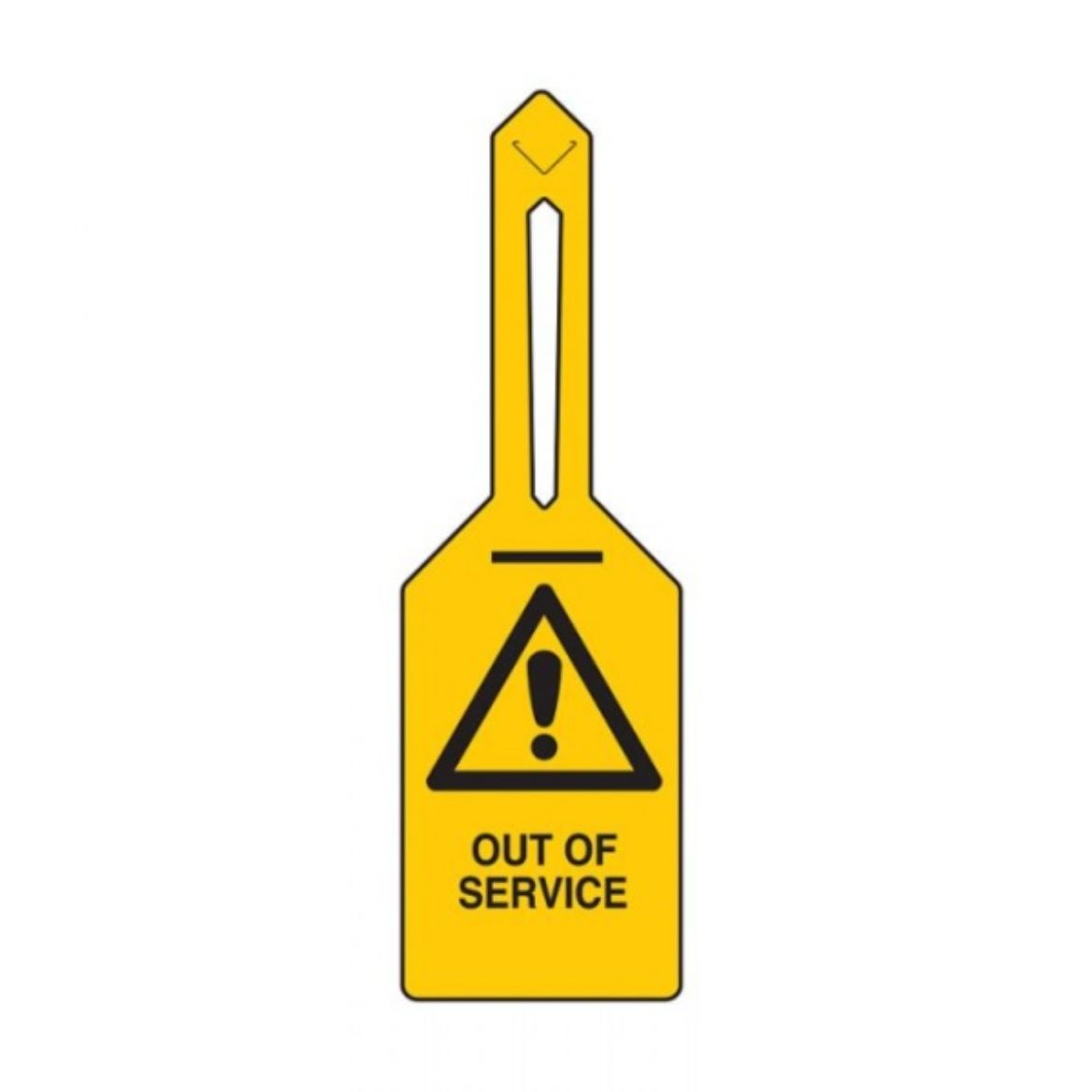 Picture of WARNING OUT OF SERVICE TIE-OUT LOCKOUT TAG
