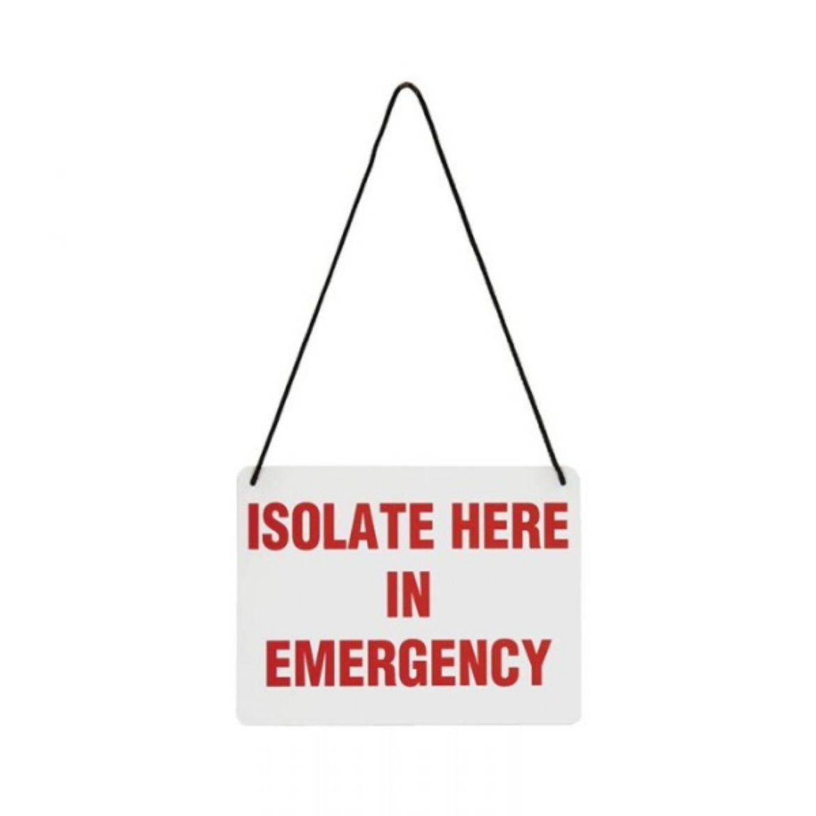 Picture of ISOLATE HERE SIGN FOR LV RESCUE KIT