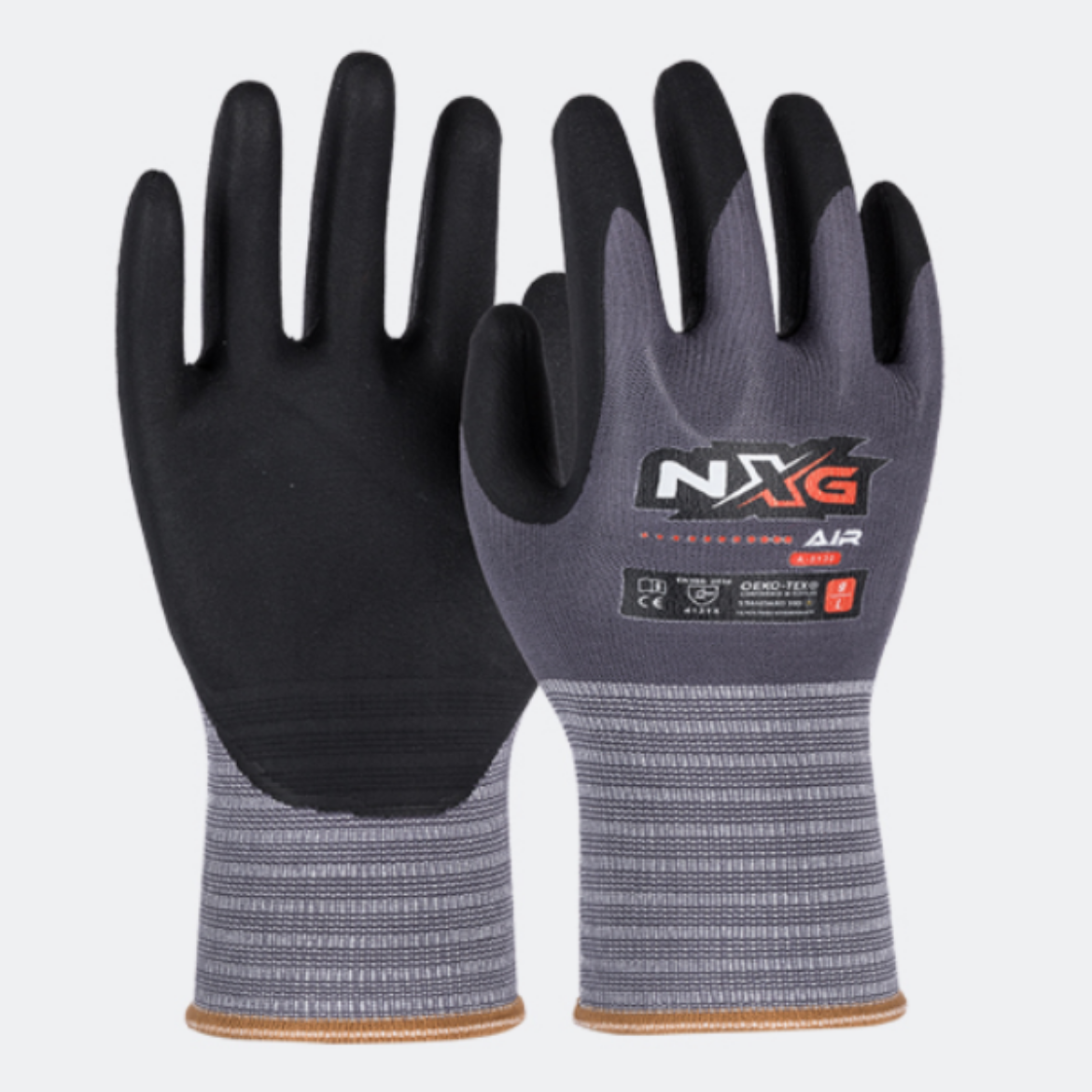 Picture of GLOVES, NXG AIR BLACK NITRILE - VEND READY.  AVAILABLE IN SIZES 7 - 12