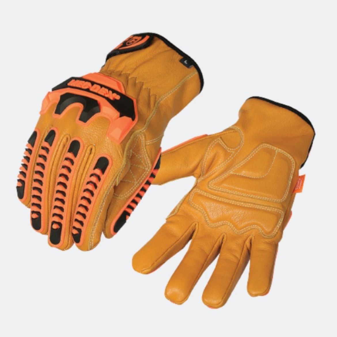 Picture of GLOVES, MECDEX ROUGH HANDLER RIGGER IMPACT 360 C5.  AVAILABLE IN SIZES S - 3XL