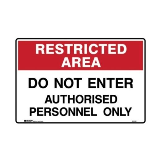 Picture for category Restricted Area Signs