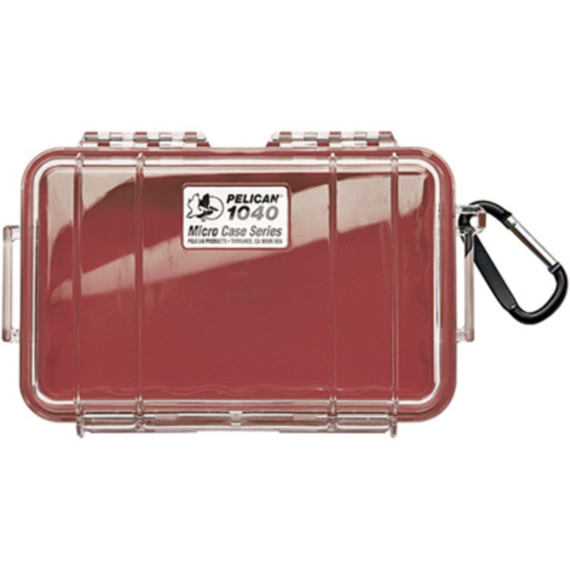 Picture of # 1040 MICRO PELICAN CASE - CLEAR WITH RED