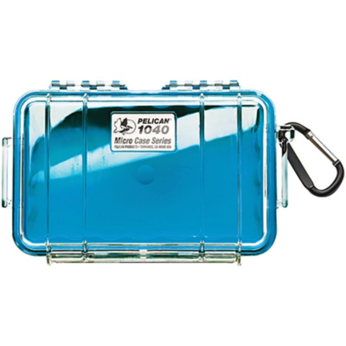 Picture of # 1040 MICRO PELICAN CASE - CLEAR WITH BLUE