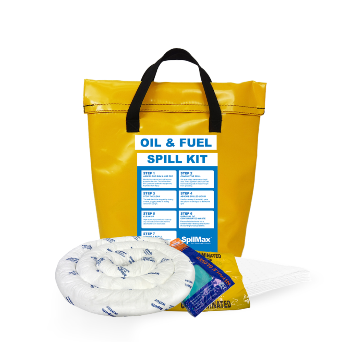 Picture of SPILMAX 25L ECONOMY VEHICLE SPILL KIT BAG - OIL & FUEL