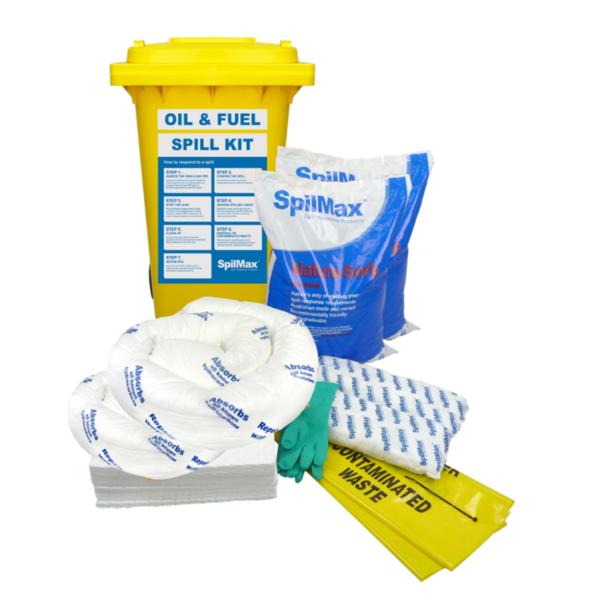 Picture of SPILMAX 140L ECONOMY WORKPLACE SPILL KIT - OIL & FUEL