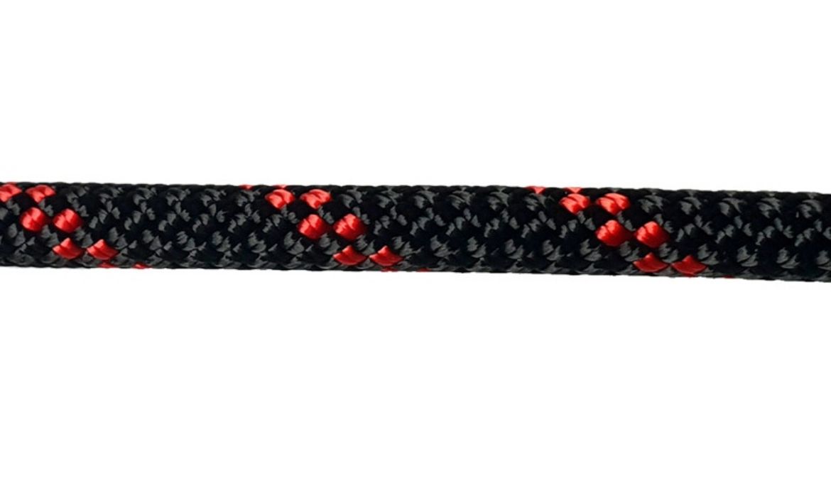 Picture of 11MM FERNO KMIII STATIC ROPE 200M BLACK/RED FLECK