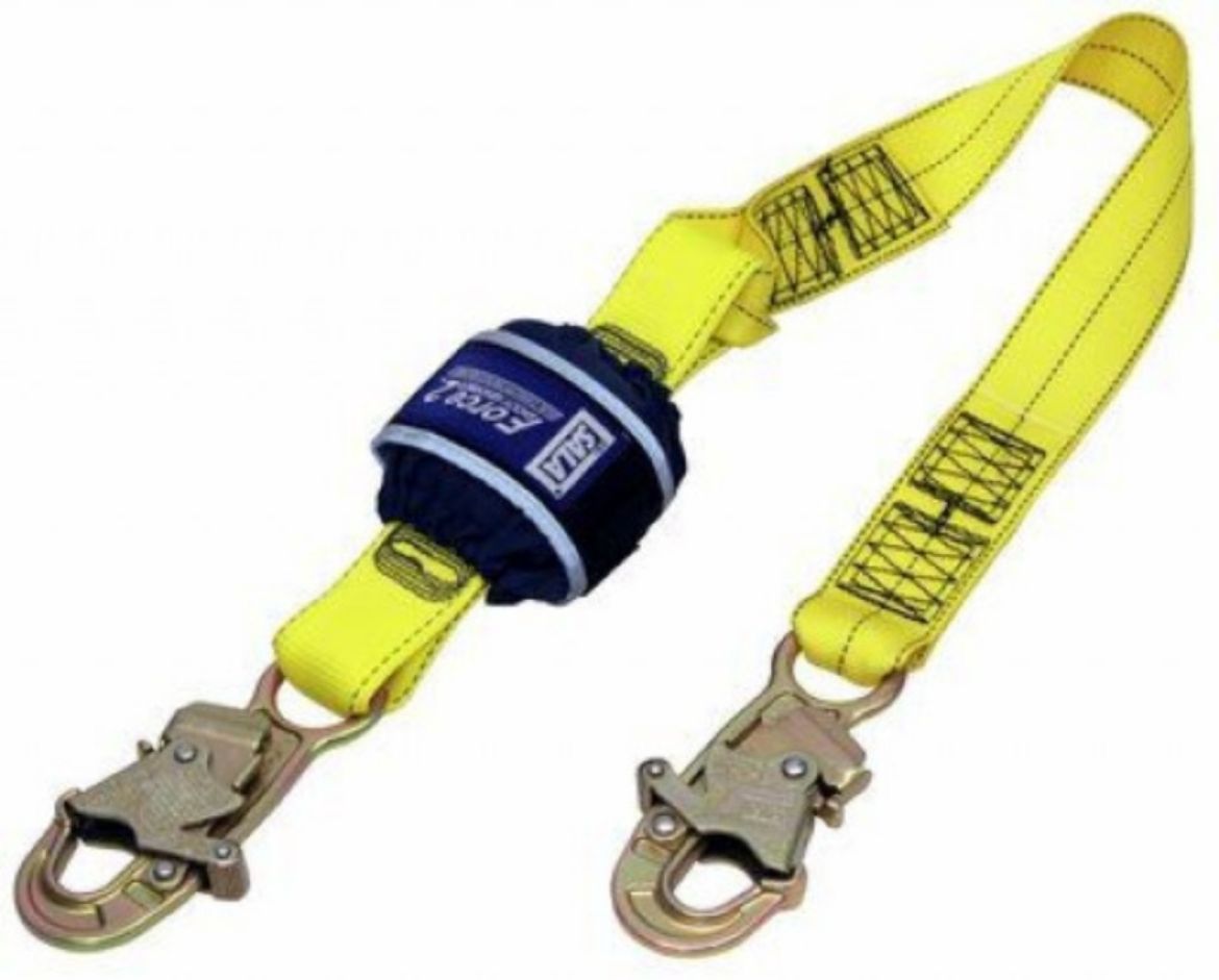 Picture of Z10100909 FORCE2™ SHOCK ABSORBING LANYARDS - WEBBING - SINGLE TAIL 1.0M WITH DOUBLE ACTION SNAP HOOKS ON ALL CONNECTIONS