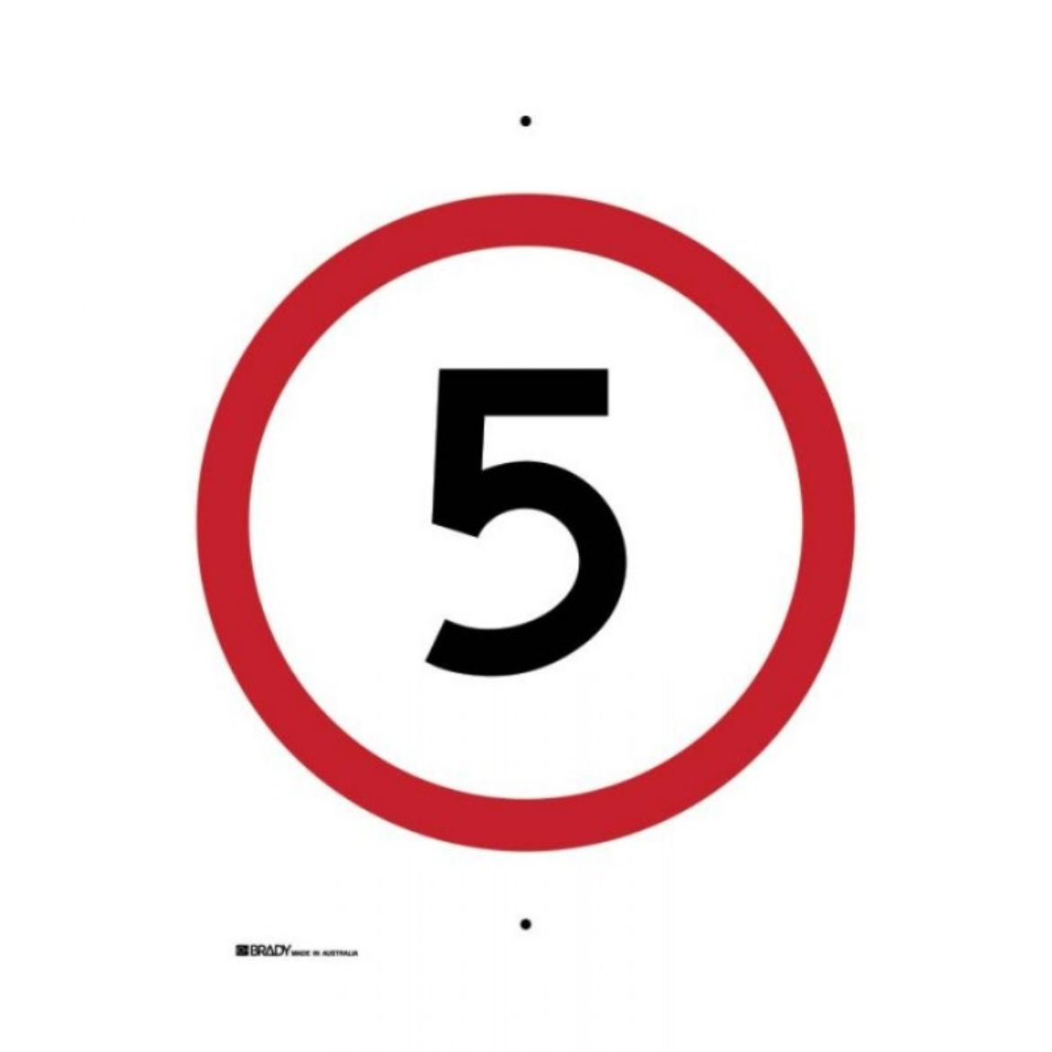 Picture of SPEED LIMIT SIGN 5 -  450MM (W) X 600MM (H) METAL