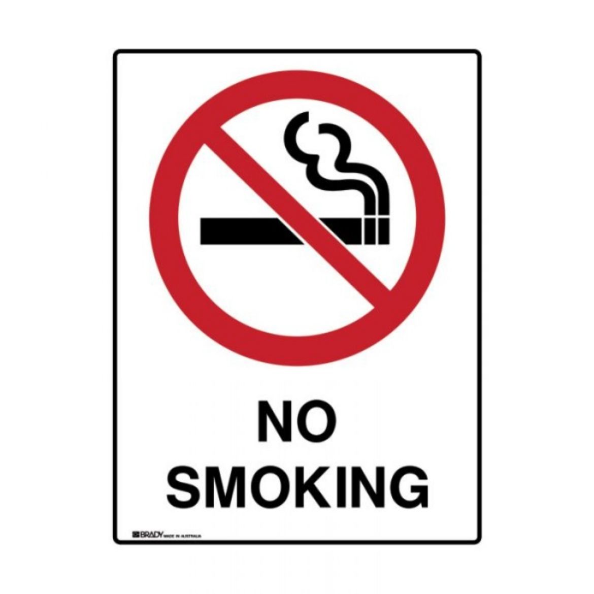 Picture of NO SMOKING SIGN 300MM (H) X 225MM (W) METAL ULTRATUFF