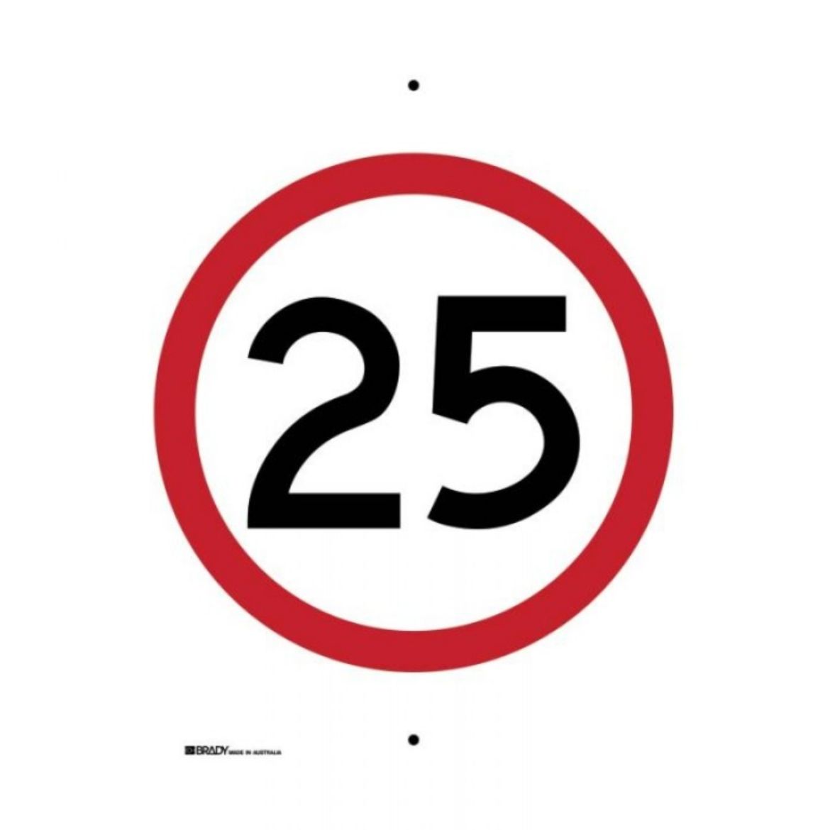 Picture of REG SPEED LIMIT SIGN 25 - 450MM (W) X 600MM (H) C1 REFLECTIVE ALUMINIUM