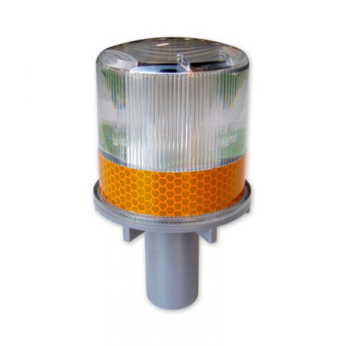 Picture of SOLAR WARNING BEACON WITH C1 REFLECTIVE BAND - YELLOW
