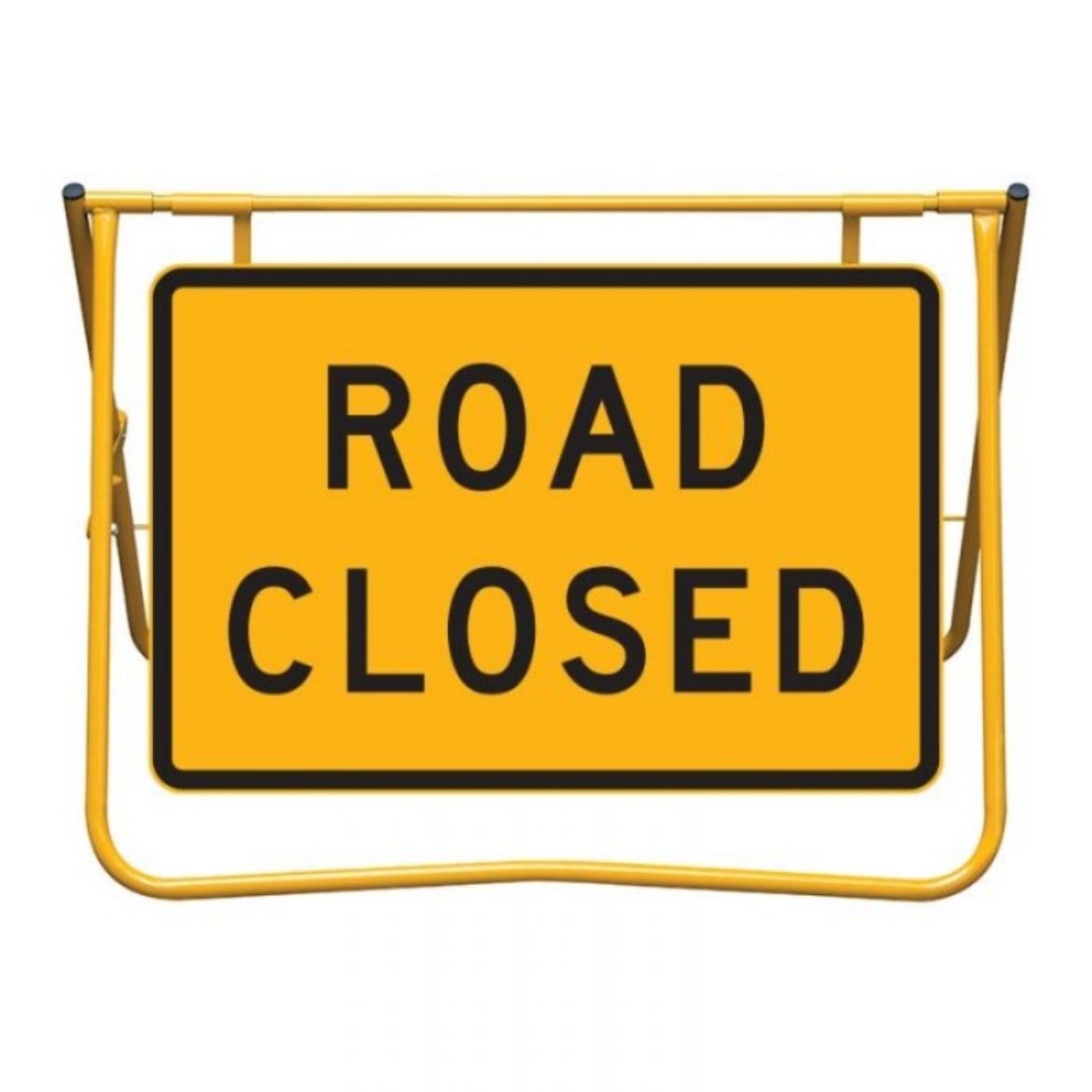 Picture of ROAD CLOSED SIGN AND SWING STAND 900MM (W) X 600MM (H)