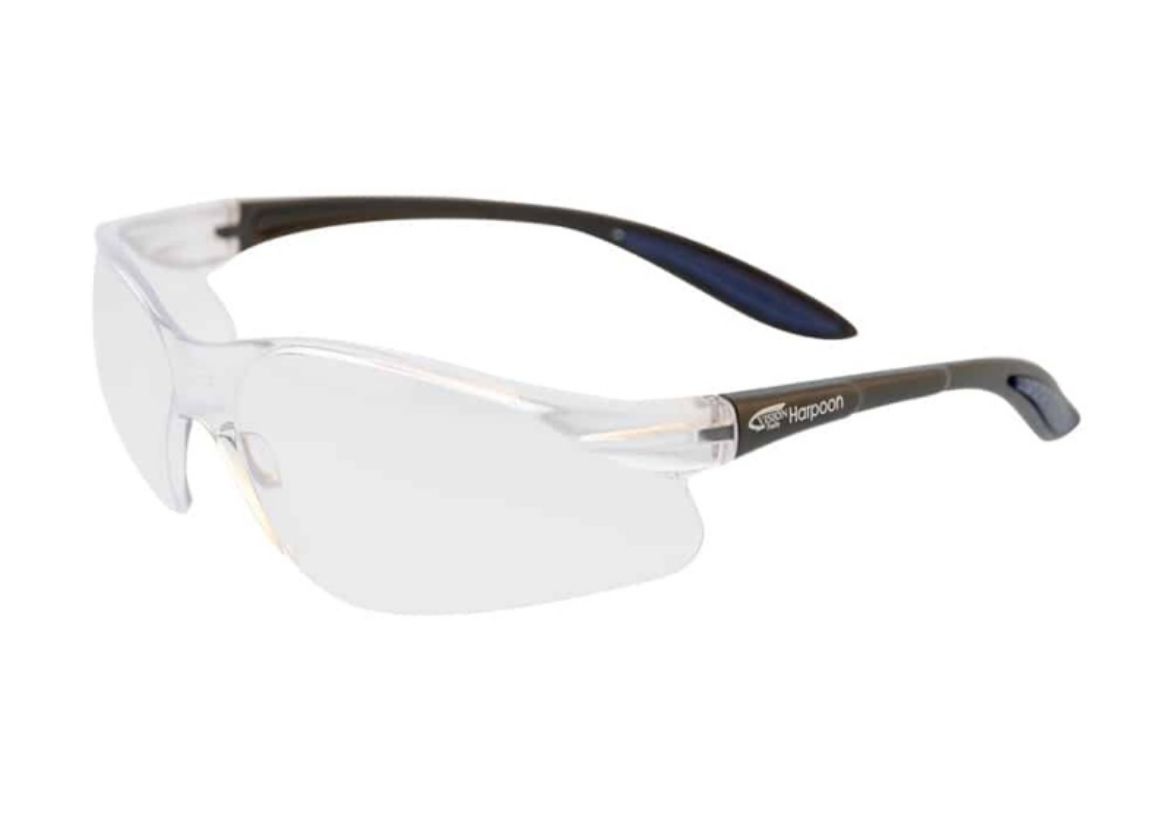 Picture of HARPOON BLACK FRAME CLEAR HARD COAT LENS SAFETY GLASSES