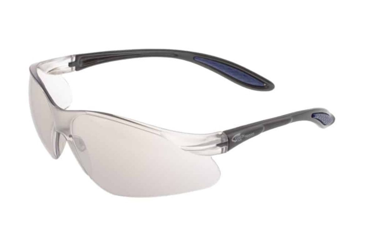 Picture of HARPOON BLACK FRAME SILVER INDOOR/OUTDOOR MIRROR LENS SAFETY GLASSES