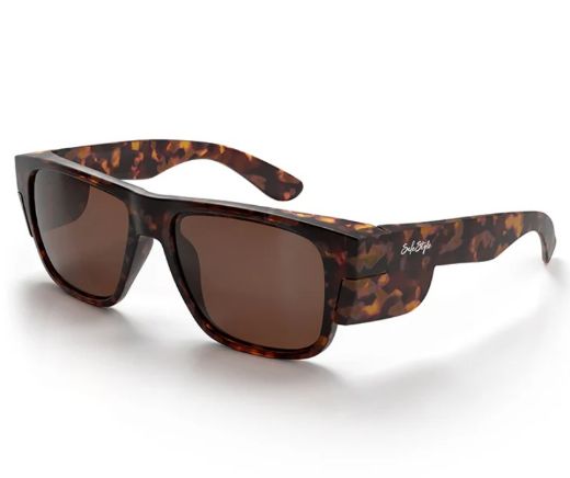 Picture of FUSIONS MATTE TORT FRAME BROWN POLARISED LENS