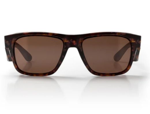 Picture of FUSIONS MATTE TORT FRAME BROWN POLARISED LENS