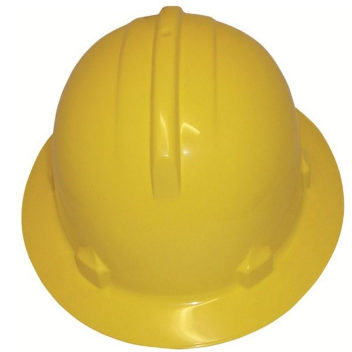 Picture of HH40:YE HAT SAFETY ABS FULL BRIM - WITH POLYCARB LAMP BRACKET - YELLOW