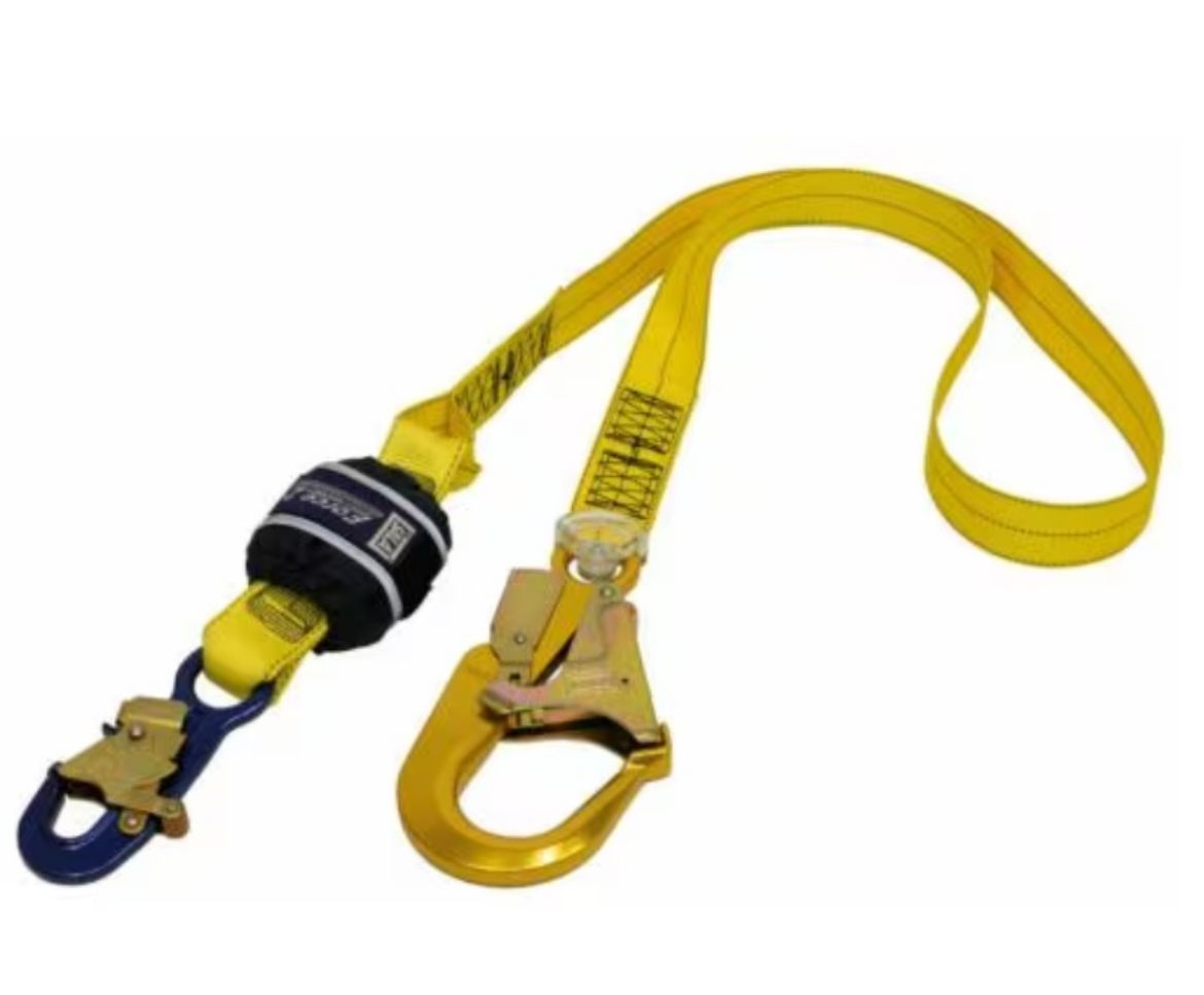 Picture of Z10202519 FORCE2™ SHOCK ABSORBING LANYARDS - WEBBING - SINGLE TAIL 2.0M WITH ALUMINIUM SNAP HOOK AND SCAFFOLD HOOK