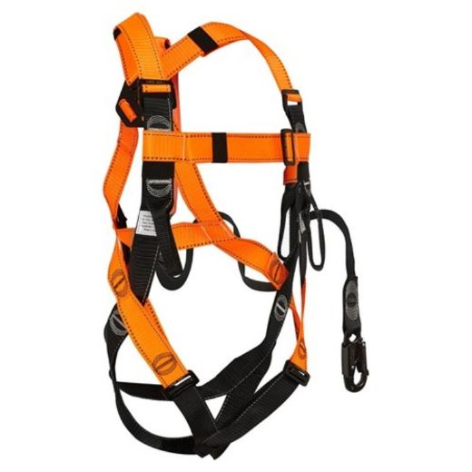 Picture of LINQ ESSENTIAL ELEVATED WORK PLATFORM HARNESS WITH SNAP HOOK & PERMANENTLY ATTACHED LANYARD 1.8M (WLO118SN)