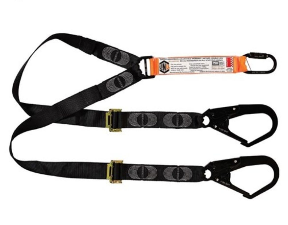 Picture of LINQ ELITE DOUBLE LEG SHOCK ABSORBING 2M ADJUSTABLE LANYARD  WITH HARDWARE KD & SD X2