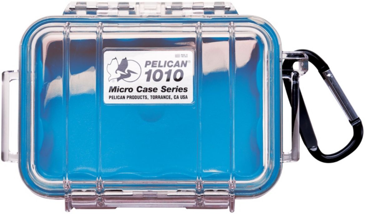 Picture of # 1010 MICRO CASE - CLEAR WITH BLUE