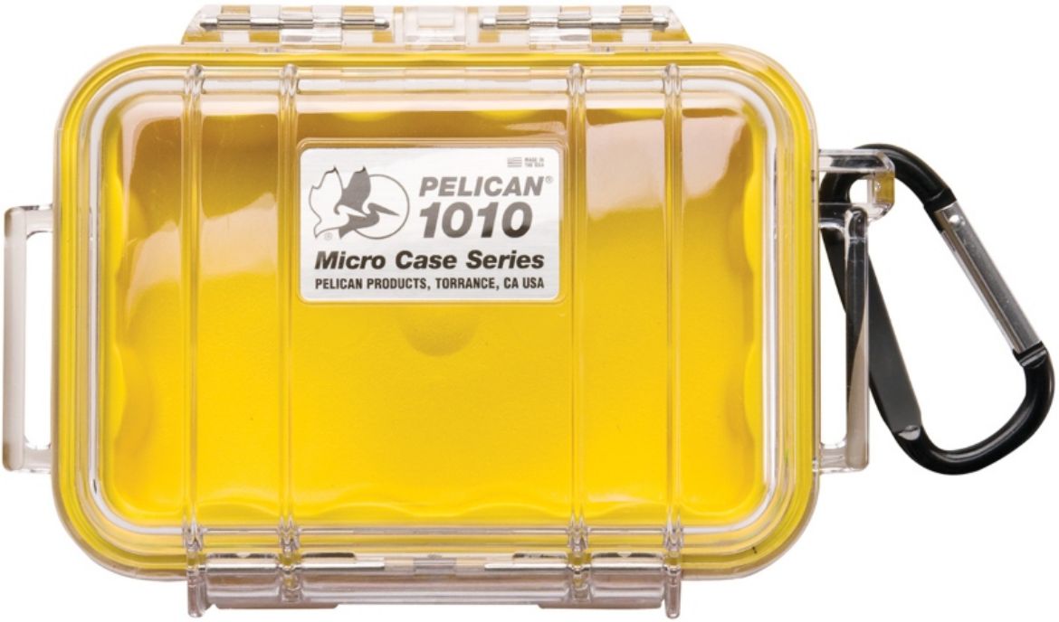 Picture of # 1010 MICRO CASE - CLEAR WITH YELLOW