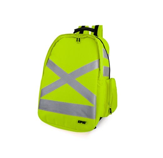 Picture of HEAVY DUTY HI VIS BACKPACK + REFLECTIVE TAPE. AVAILABLE IN ORANGE OR YELLOW