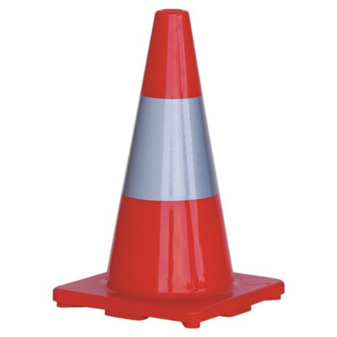 Picture of #TC450R - ORANGE TRAFFIC CONE WITH REFLECTIVE STRIP - 450MM